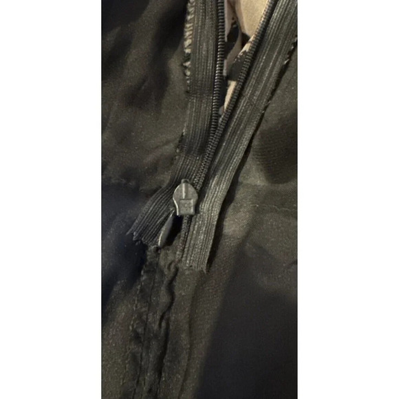 Hommage  Los Angeles Black Tan Polka Dot Dress Ruffles Adjustable tiered… - Picture 5 of 5